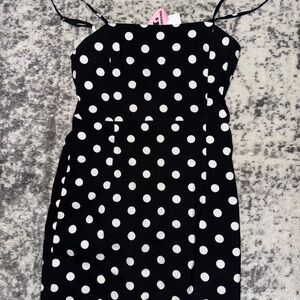 Forever 21 Black and White Polka Dot Dress